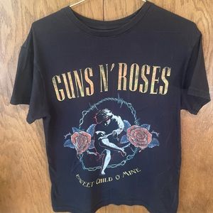 Guns and Roses Band Tee, Size Small